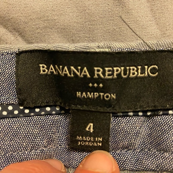 Beautiful grey patterned Hampton ankle fit Banana Republic pants (size 4) - Picture 3 of 9